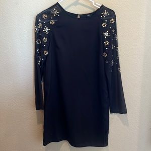 Black rhinestone long sleeve dress - H&M Size 2